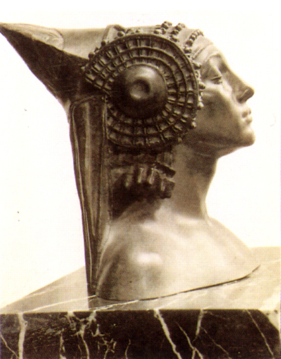 Escultura - Escultura de busto femenino "Pagania"