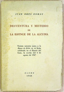 Libro - Desventura y misterio de la esfinge de la Alcudia