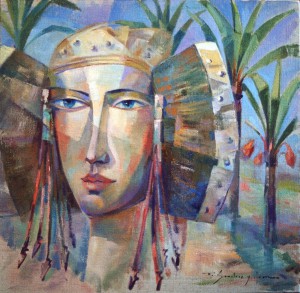 Pintura - Dama entre palmeras 1806