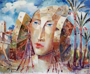 Pintura - La Dama mira a Santa María 4206