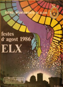 Cartel - Fiestas de Elche de 1986