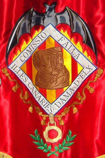 Logotipo - Escudo de la Falla Islas Canarias-Dama de Elche