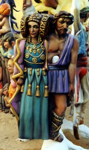 Escultura - Dama de Elche hoguera 2001