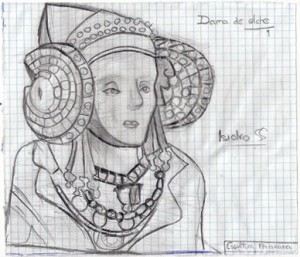 Dibujo - Arte Ibero - Dama de Elche