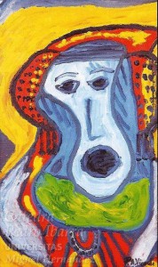 Pintura - La Dama de Elche "El grito"