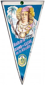 Objeto - Banderín Busto de la Dama de Elche en La Alcudia