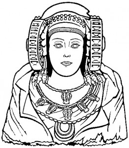 Dibujo - Statue La Dama de Elche