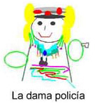 Dibujo - La Dama policía