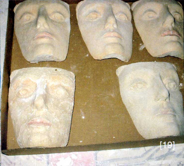 Primeras pruebas de la cara con diferentes materiales. El proyecto Duple consiste en clonar la Dama de Elche mediante el digitalizado de toda su superficie a alta resolución para posteriormente